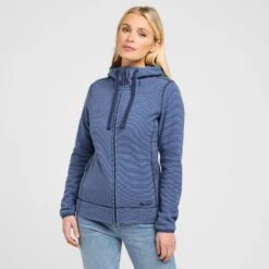 Women's Full-zip Hooded Stretch Fleece