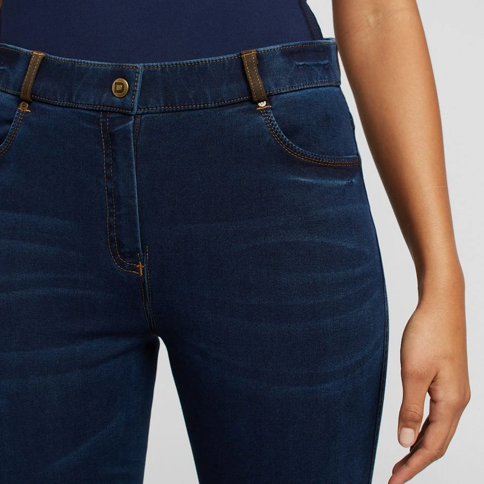 Dublin Women’s Shona Knee Patch Denim Breeches - Image 4