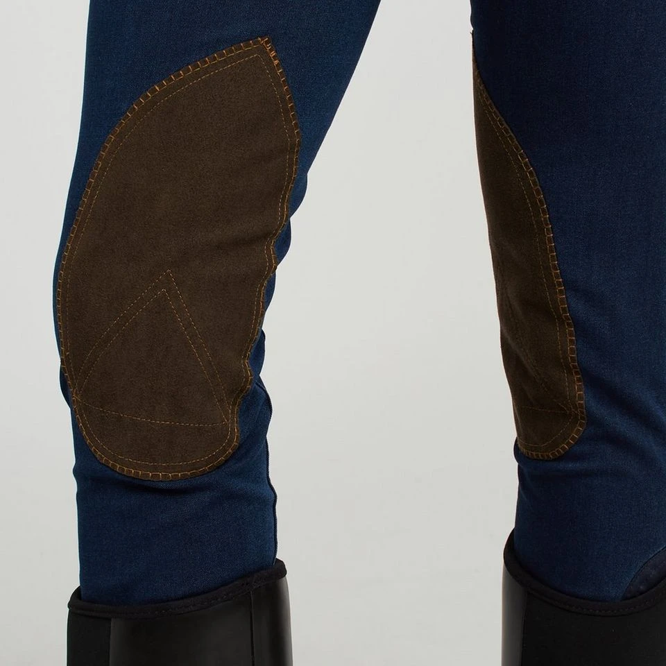 Dublin Women’s Shona Knee Patch Denim Breeches - Image 5