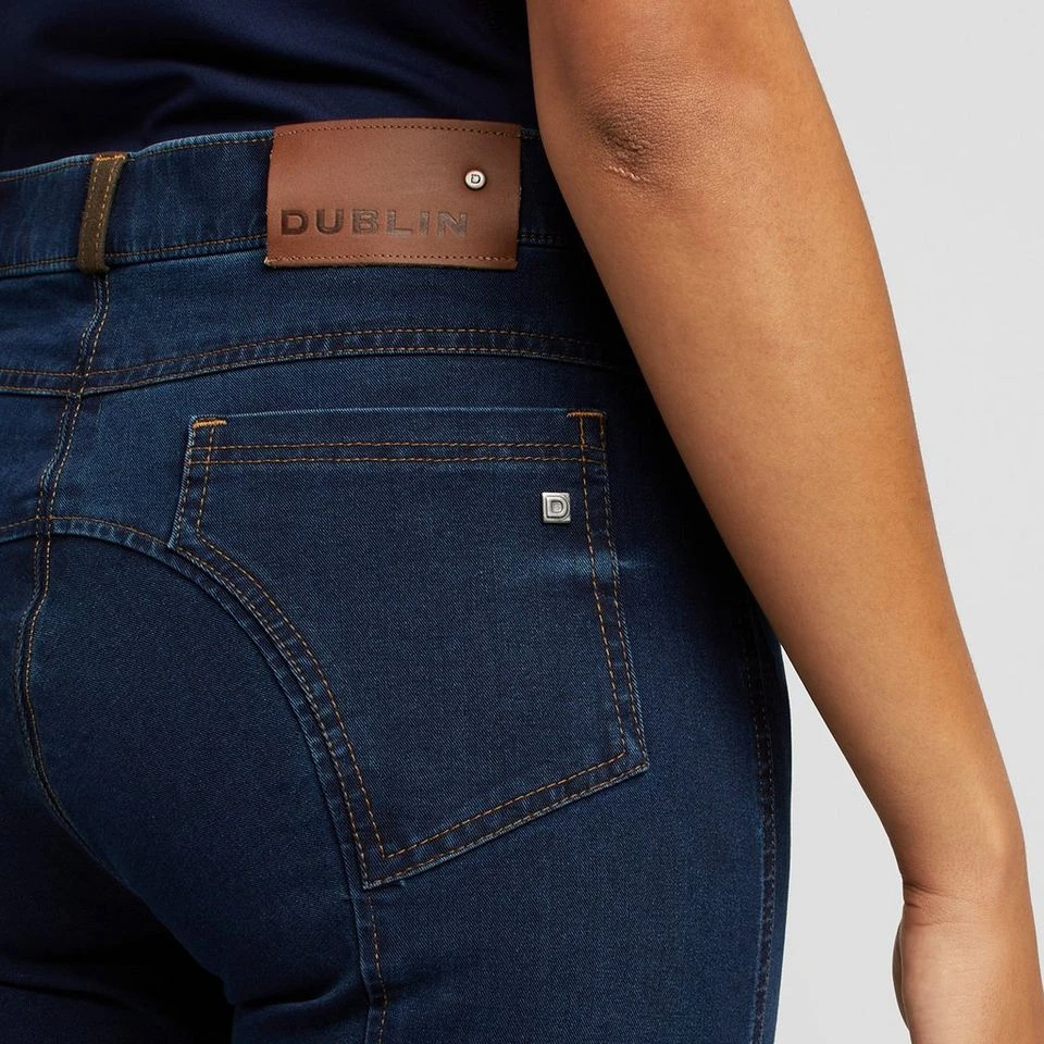 Dublin Women’s Shona Knee Patch Denim Breeches - Image 6