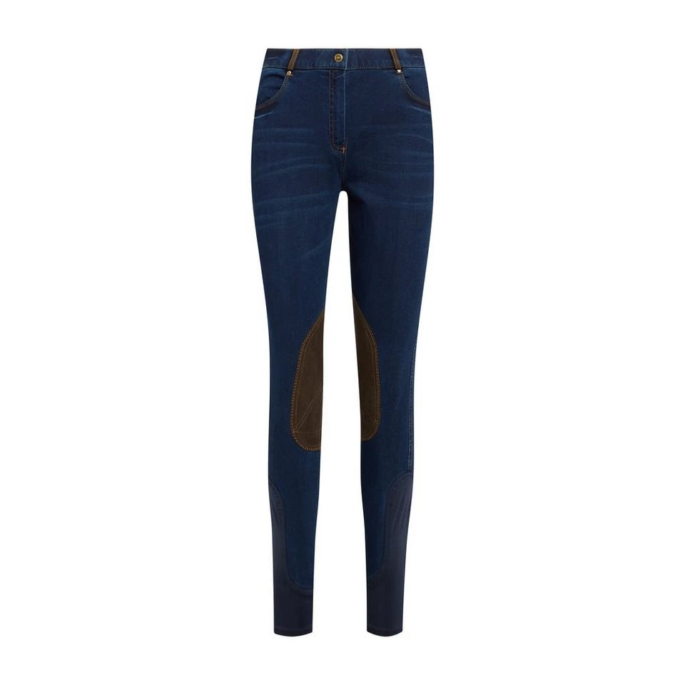 Dublin Women’s Shona Knee Patch Denim Breeches - Image 7