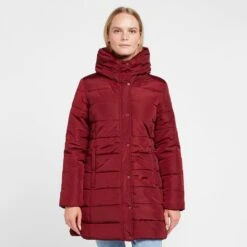 Regatta Womens Pamelina Hooded Parka Jacket Red