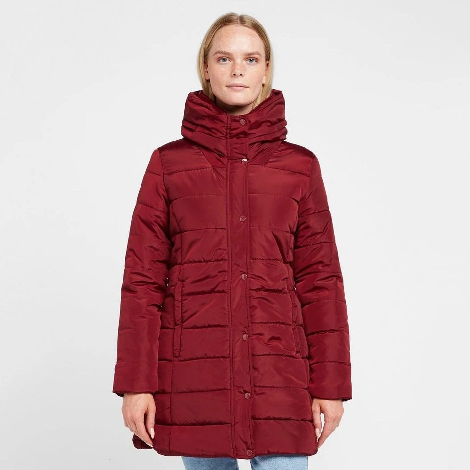 Regatta Womens Pamelina Hooded Parka Jacket Red