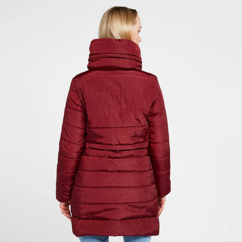 Regatta Womens Pamelina Hooded Parka Jacket Red - Image 2