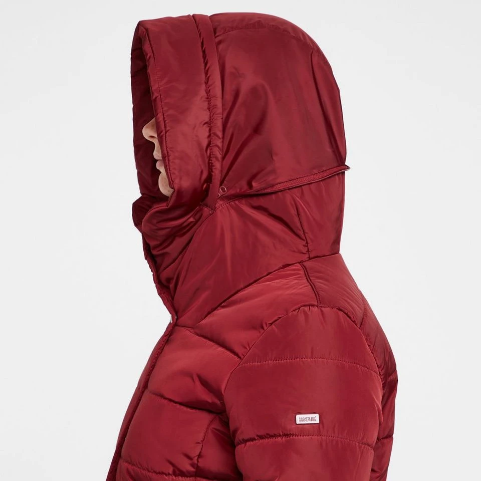 Regatta Womens Pamelina Hooded Parka Jacket Red - Image 5