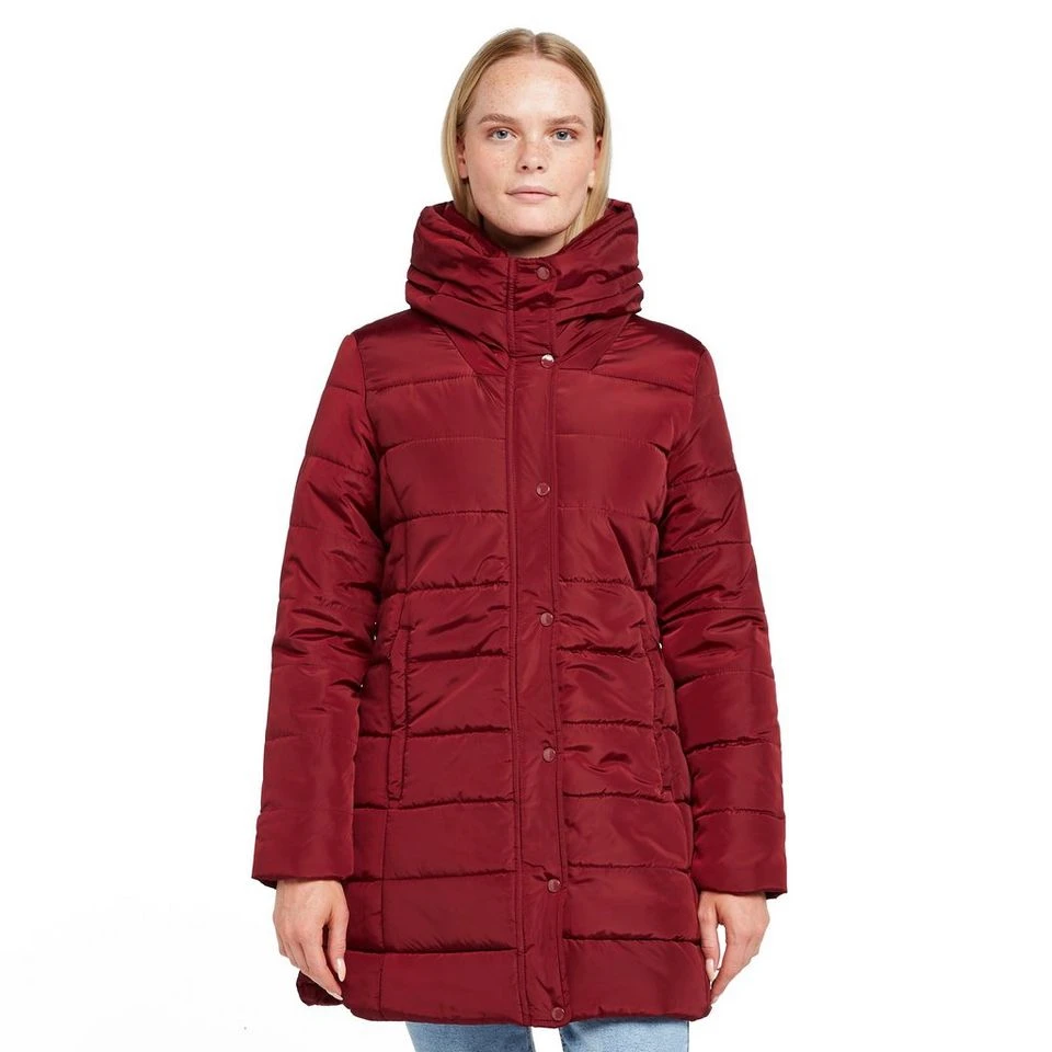 Regatta Womens Pamelina Hooded Parka Jacket Red - Image 12