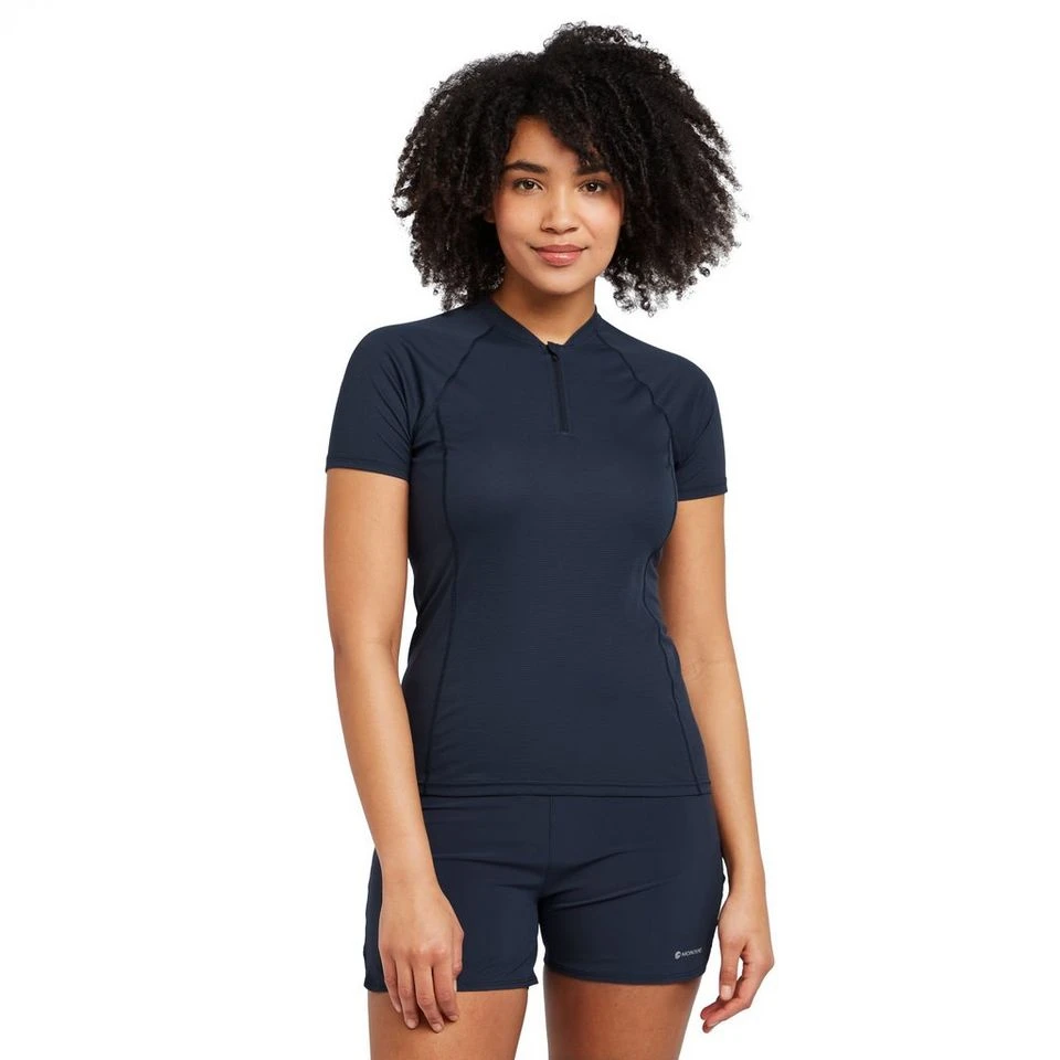 Montane Women’s Dart Nano Short Sleeve Zip T-Shirt - Image 8
